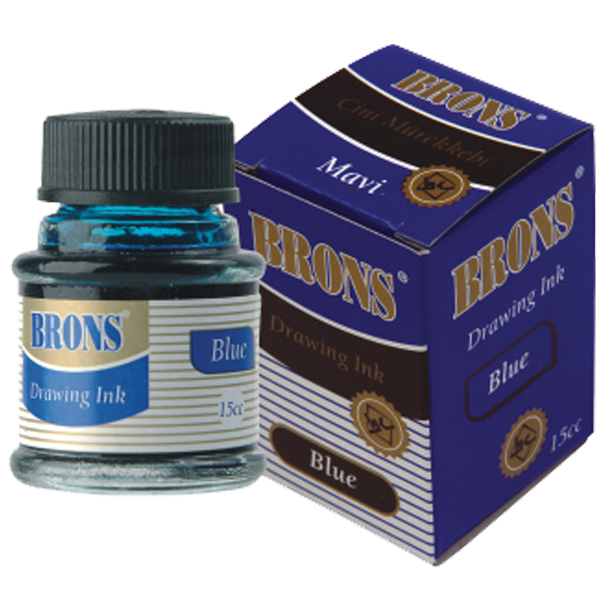 Brons Çini Mürekkebi 20 CC Siyah BR-317