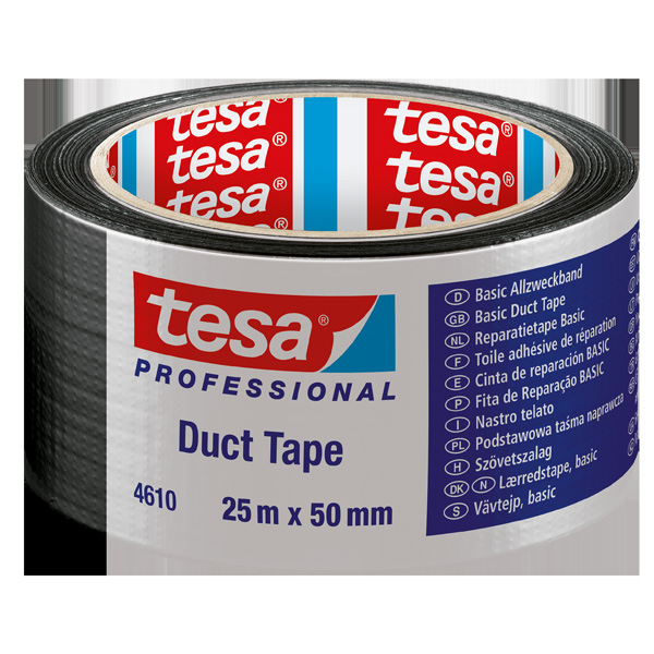 Tesa Tamir Bandı Basic Duck Siyah 25x50 04610-00003-00