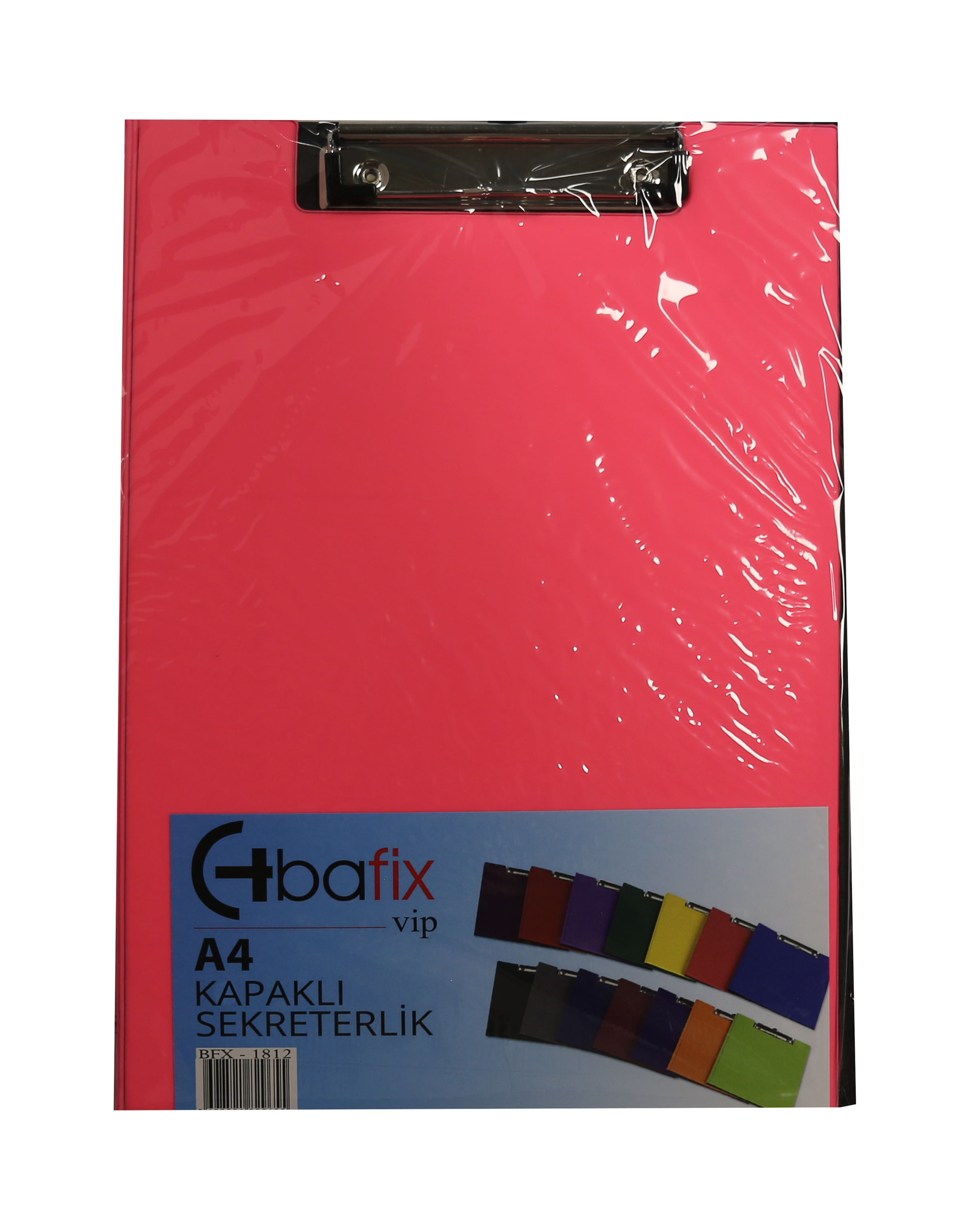 Bafix Kapaklı Sekreterlik ViP A4 Fosforlu Pembe BFX-1813