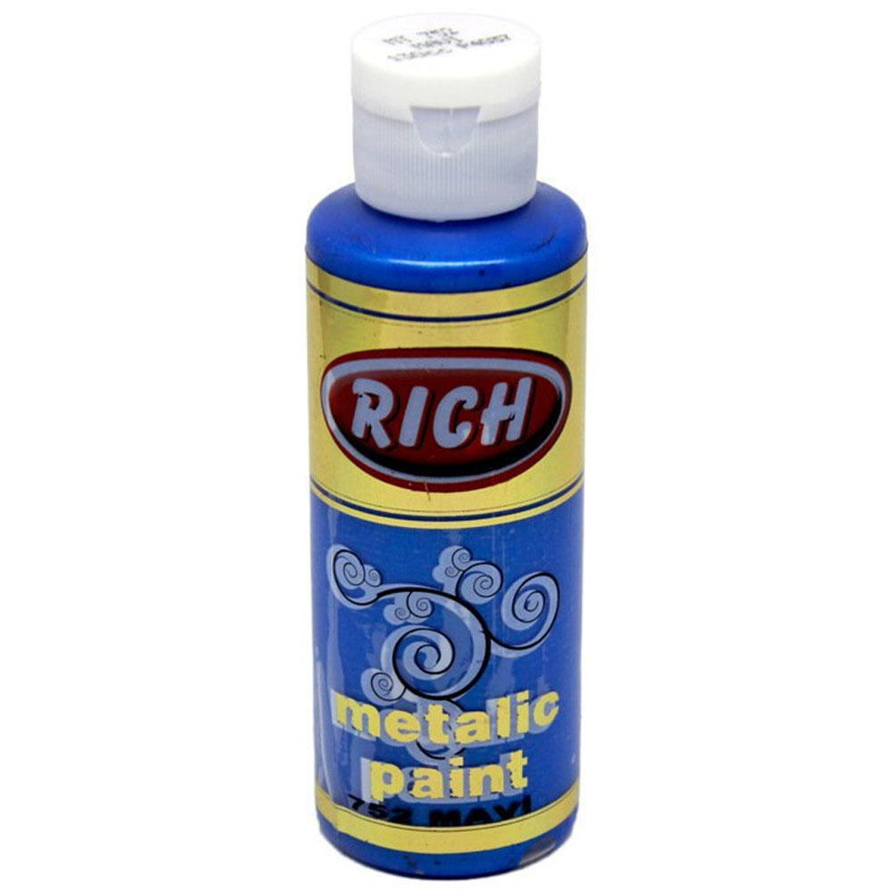 Rich Akrilik Boya Metalik 120 CC Mavi 0752