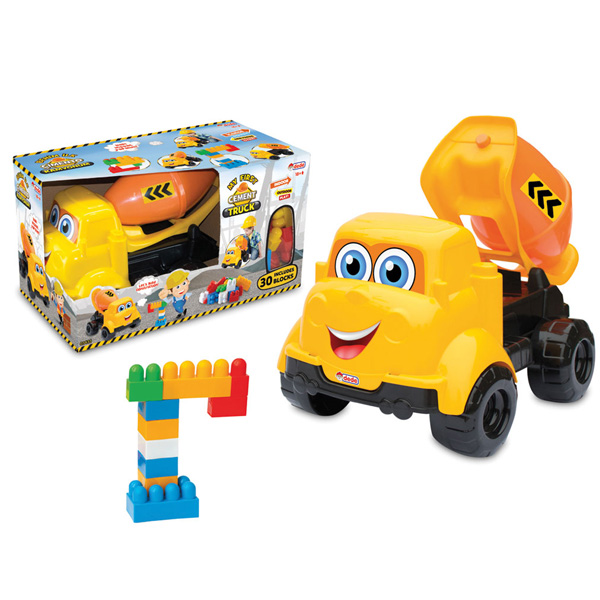 Dede Oyuncak Kutulu Büyük Çimento Kamyonum Bloklu 30 Parça 03433