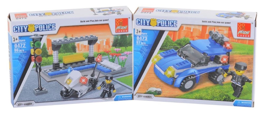 Canem Oyuncak Büyük Polis Legolar (96-103 Parça ) Assorti 0476