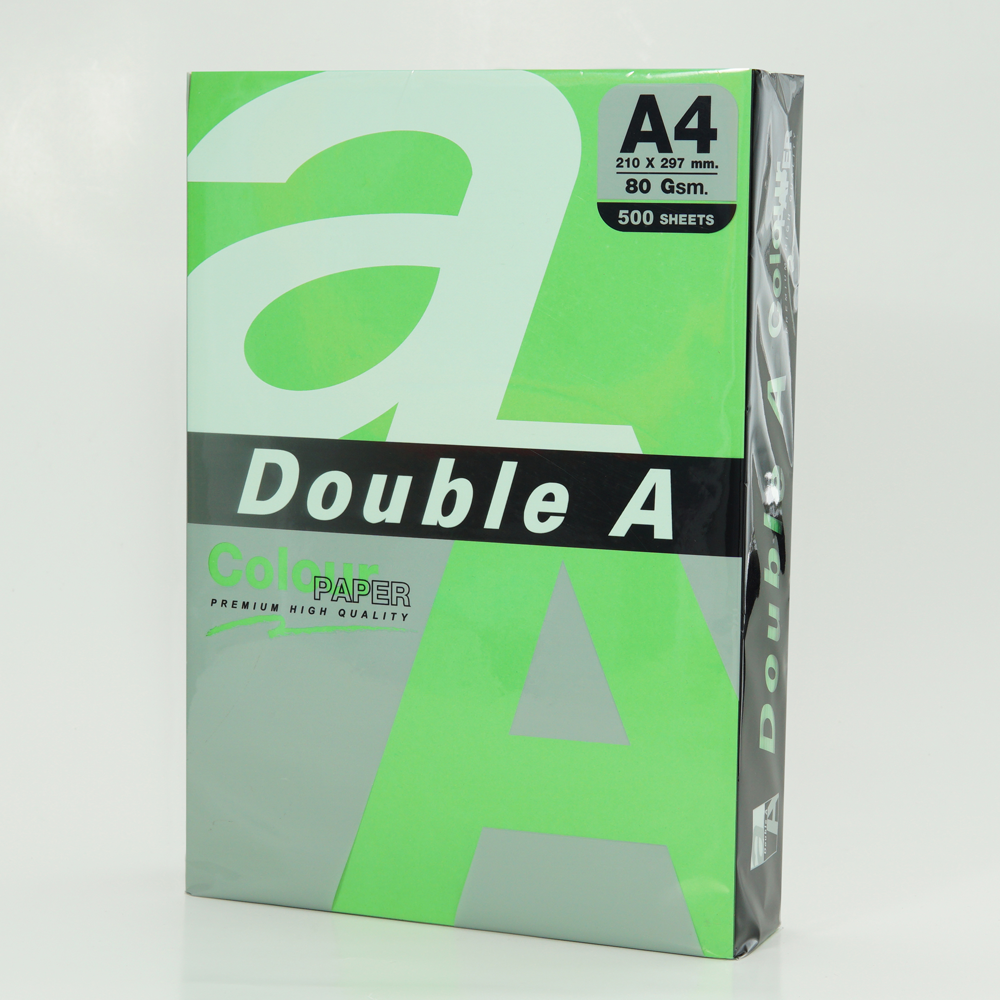 Double A Renkli Fotokopi Kağıdı 500 LÜ A4 80 GR Papağan Yeşili