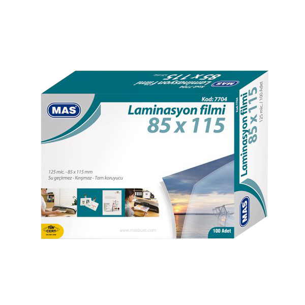 Mas Laminasyon Filmi Parlak 85x115 125 MIC 7704