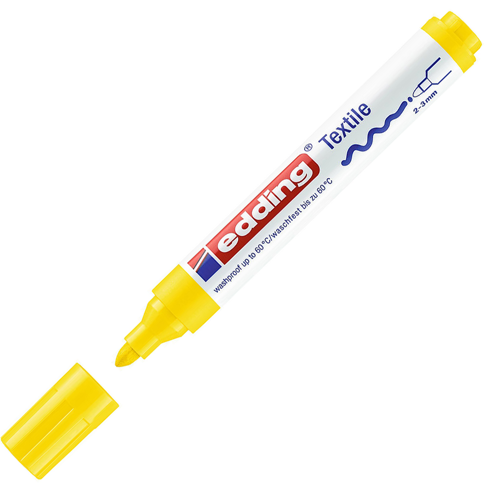 Edding T-Shırt Kalemi Yuvarlak Uçlu 2-3 MM Sarı 4500