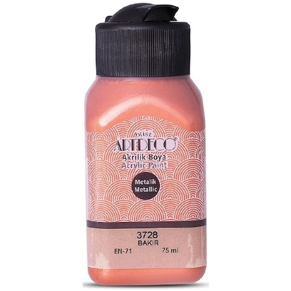 Artdeco Akrilik Boya 75 ML Metalik Bakır 3728