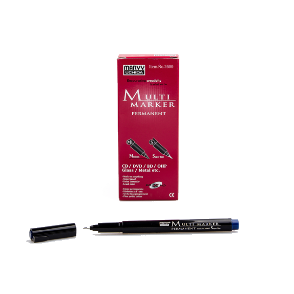 Marvy Asetat Kalemi Permanent S Seri Mavi 2600S-3