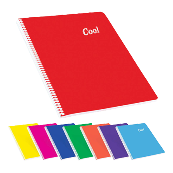 Keskin Color Spiralli Defter Cool Plastik Kapak Çizgili 72 YP A4 321611-99