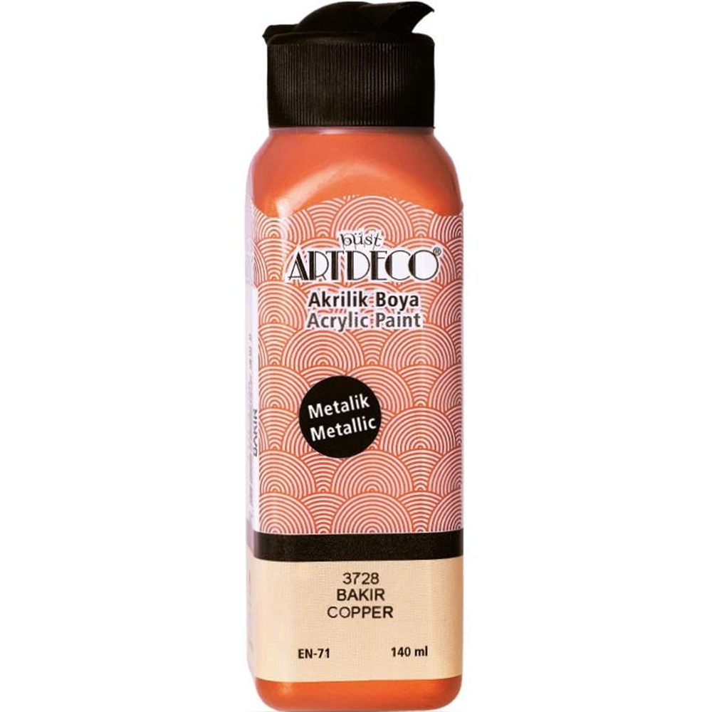 Artdeco Akrilik Boya 140 ML Metalik Bakır 071R-3728