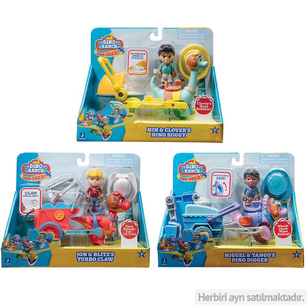 Dino Ranch Deluks Araç 7,5 Cm DNR0009 DNA03401