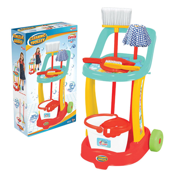 Dede Oyuncak Candy & Ken Temizlik Arabası 01965