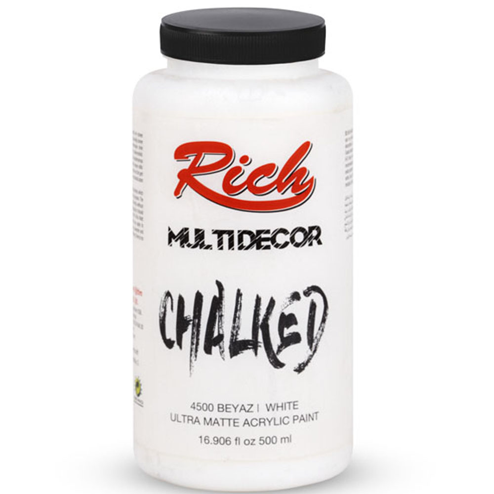 Rich Akrilik Boya Multi Decor Chalked 500 CC Beyaz 4500