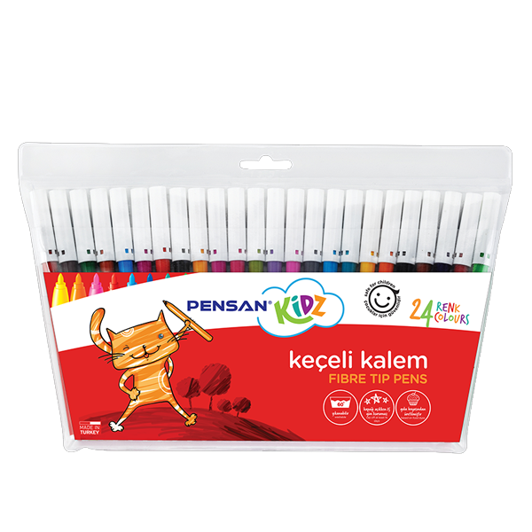 Pensan Keçeli Boya Kalemi Kidz 24 Renk 34050