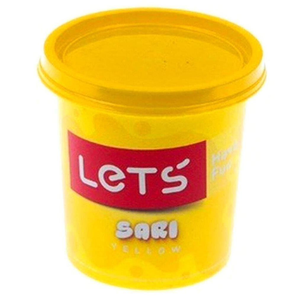 Lets Oyun Hamuru Tek Renk 150 GR Fosforlu Sarı L8340-17