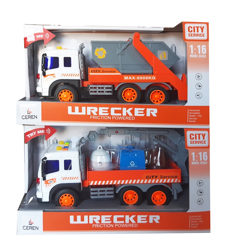 Ctoy Oyuncak Sesli Işıklı Ve Sürtmeli İş Makineleri (4 Asorti) WY340A/B/C/D