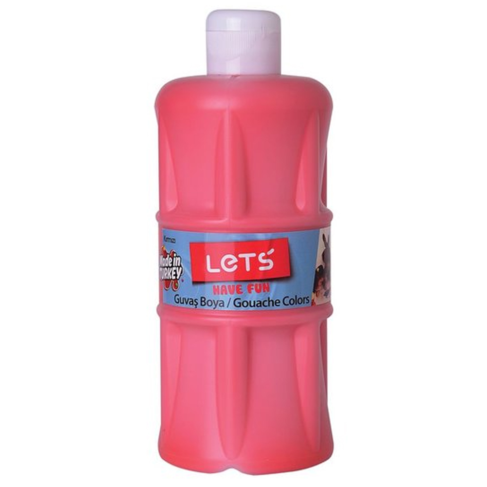 Lets Guaj Boya 500 ML Plastik Kırmızı L-5103