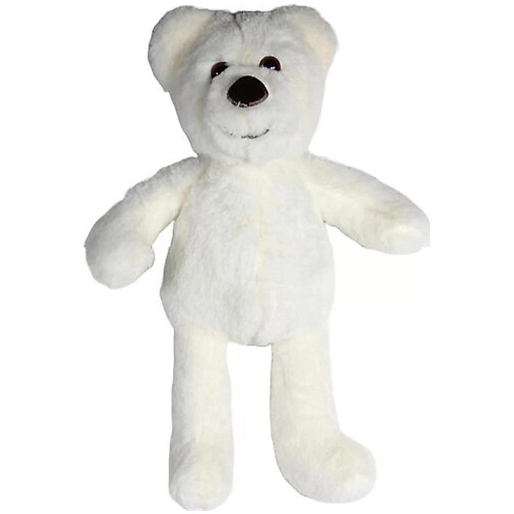 Dada Peluş Oyuncak Ayaklı Ayı Beyaz 45 Cm