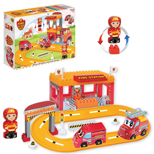 Dede Oyuncak İtfaiye Yol Seti 46 Parça 03323