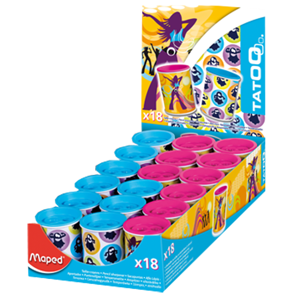 Maped Kalemtıraş Canette Tatoo Metal Hazneli Çiftli 18 Lİ 044111