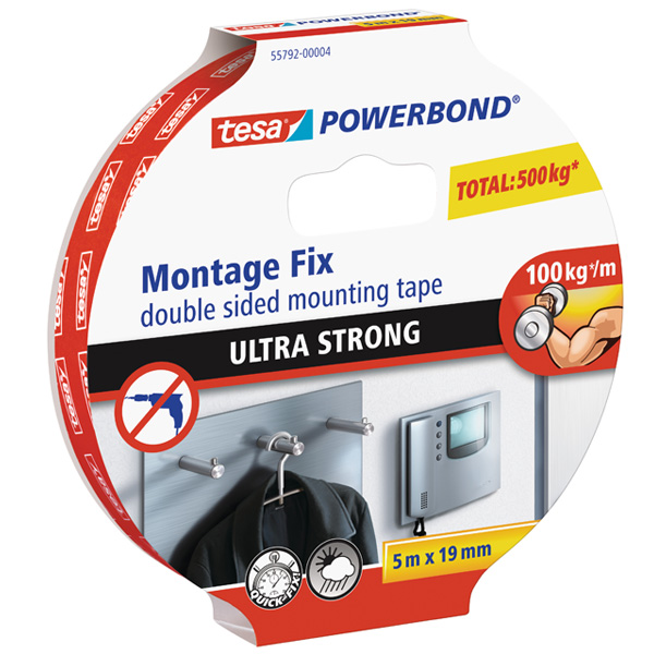 Tesa Montaj Bandı Köpük Powerbond Ultra Güçlü 5x19 55792-00004-01