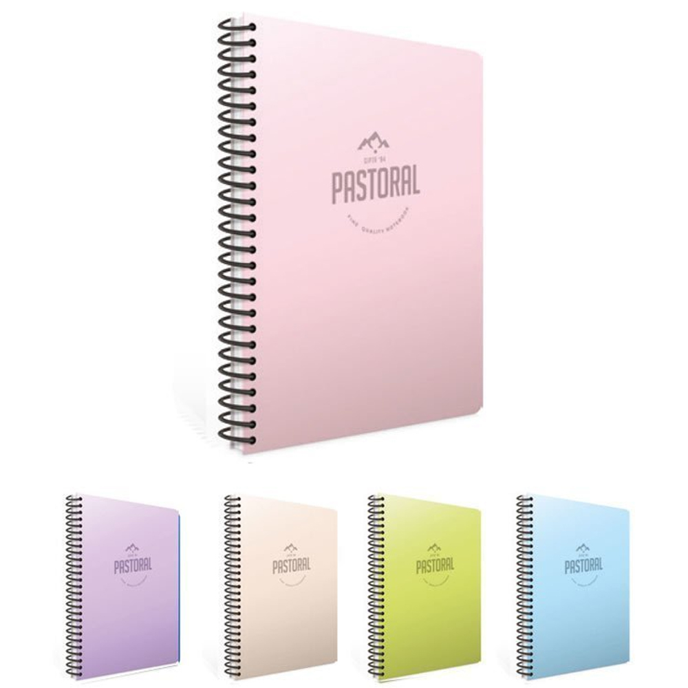 Gıpta Spiralli Plastik Kapak Defter Pastoral A6 80 YP Kare.Stand