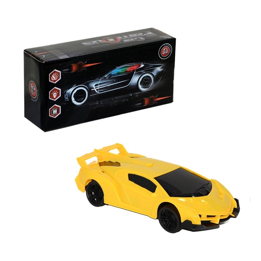 Can Oyuncak Pilli Çarp.Döner Spor Araba Kutulu 031-1