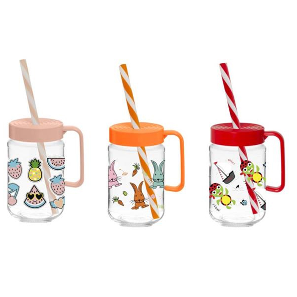 Herevin Karışık Desenli Kulplu Bardak-Çrp 370 Cc 111761-000P