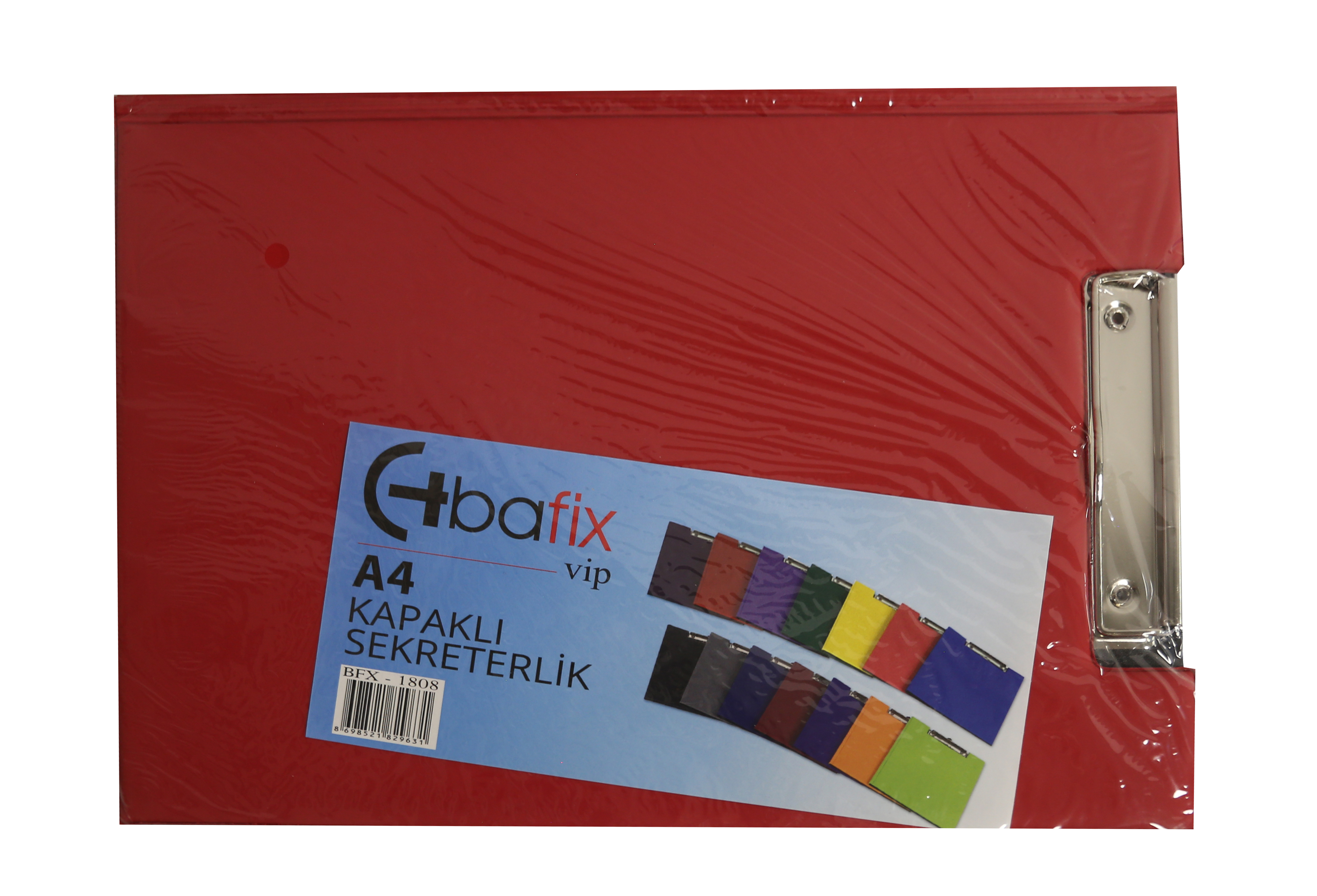 Bafix Kapaklı Sekreterlik ViP A4 Açık Kırmızı BFX-1808