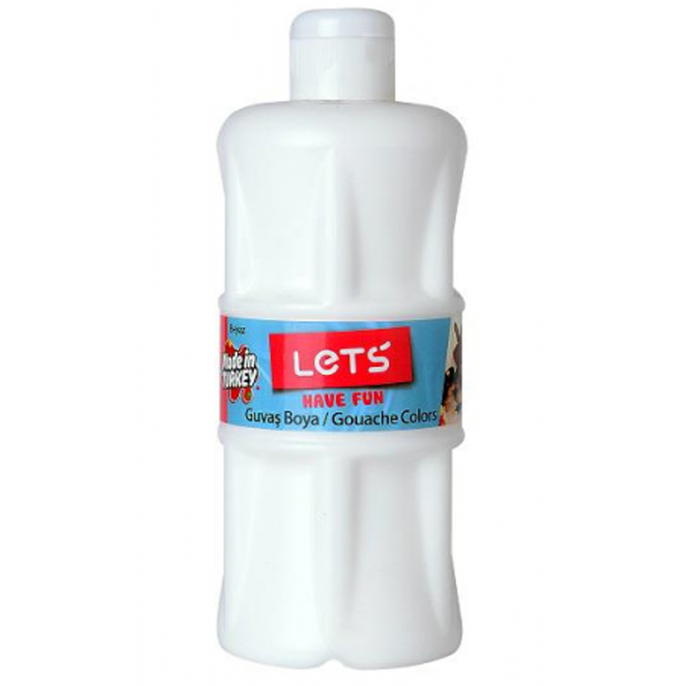 Lets Guaj Boya 500 ML Plastik Beyaz L-5100