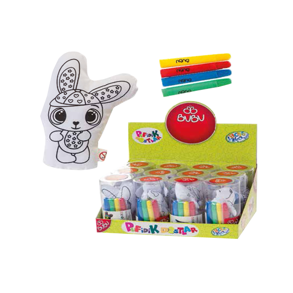 Bu-Bu Keçeli Kalem Pufidik Dostlar 4 Adet BUBU00068