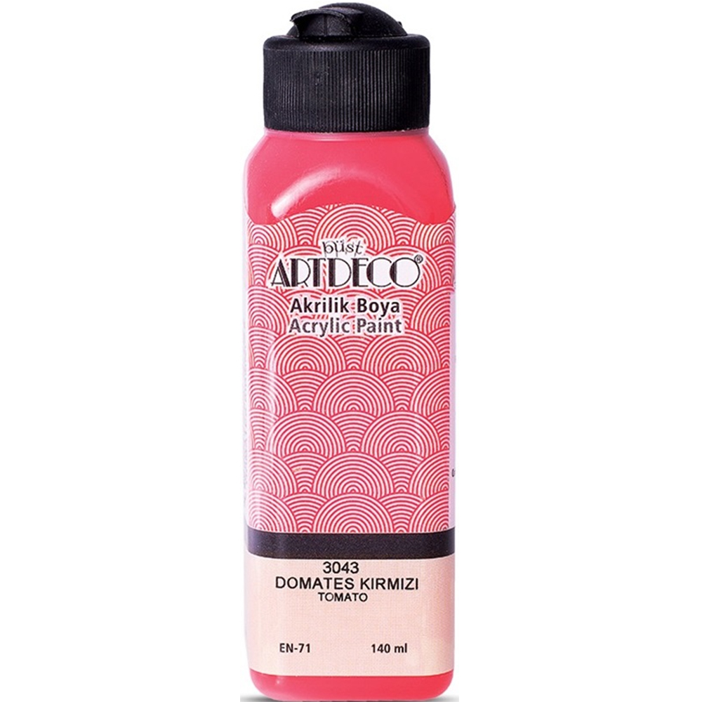 Artdeco Akrilik Boya 140 ML Domates Kırmızı 070R-3043