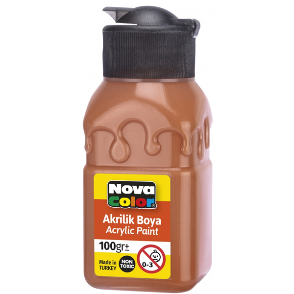 Nova Color Akrilik Boya Şişe 100 CC Terrakota NC-2028