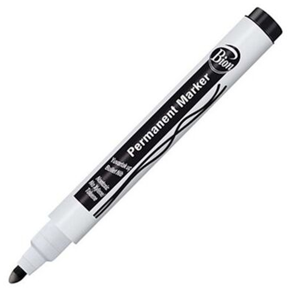 Bion Markör Permanent Yuvarlak Uçlu Siyah 9175