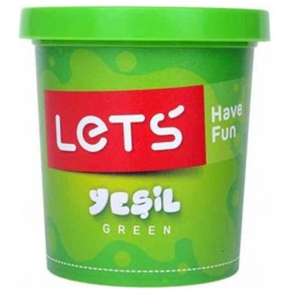 Lets Oyun Hamuru Tek Renk 150 GR Fosforlu Yeşil L8340-15