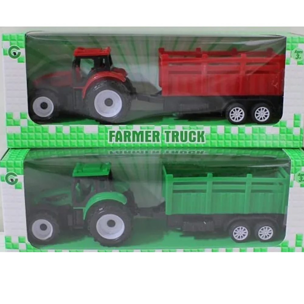 Canem Oyuncak Çekbırak Traktör Römorklu Kutulu 9975-4