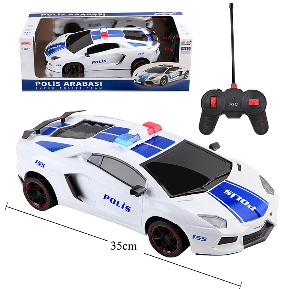 Toysan Oyuncak Uzaktan Kumandalı Şarjlı Polis Arabası  1:12 Polıce Car