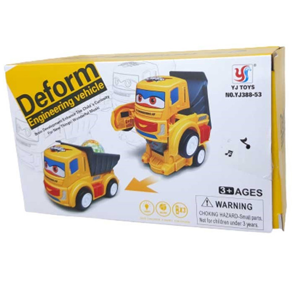 Can Oyuncak Kutulu Pilli Robot Olan Kamyon YJ388-53