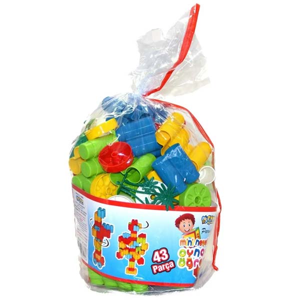 Halitcan Oyuncak Mini Neşeli Bloklar 43 Parça HC1012