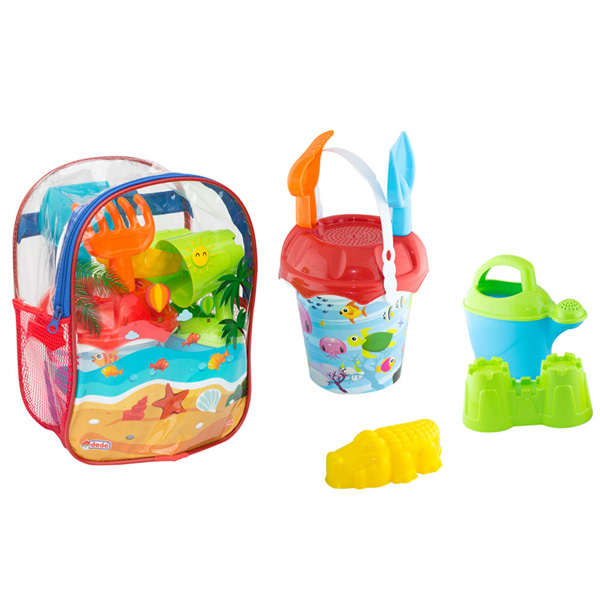 Dede Oyuncak Resimli Sırt Çantalı Plaj Set 03499