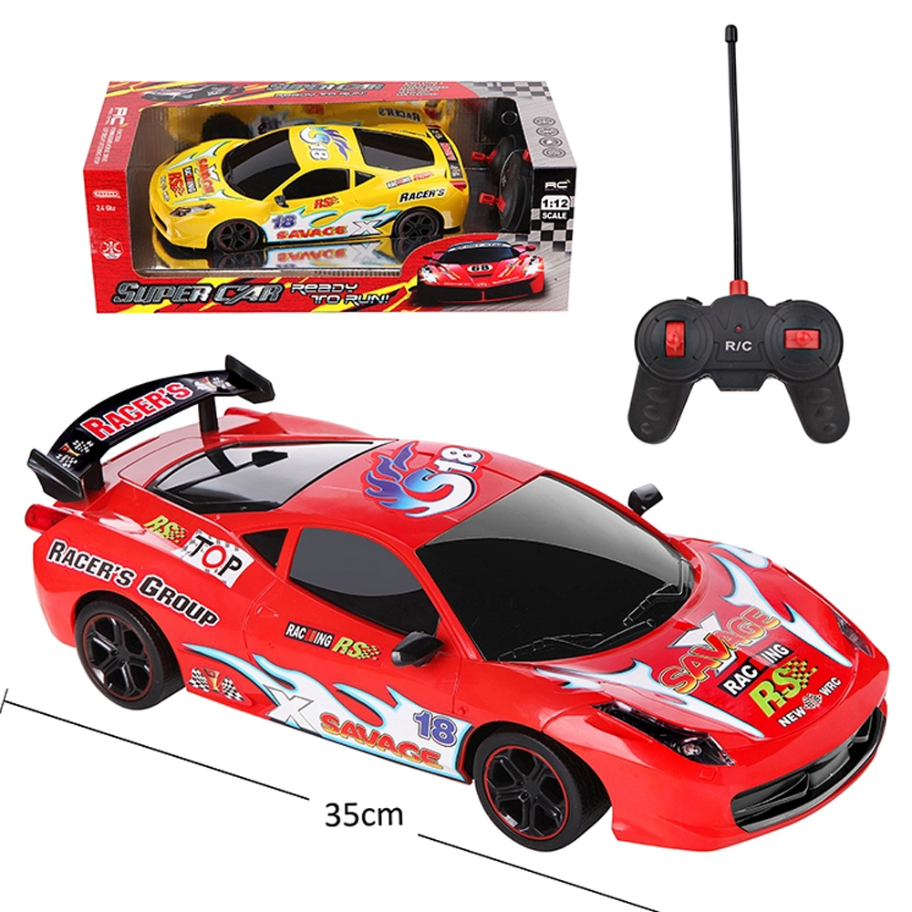 Toysan Oyuncak Uzaktan Kumandalı Şarjlı Süper Araba 1:12 Racing Super Car Fer