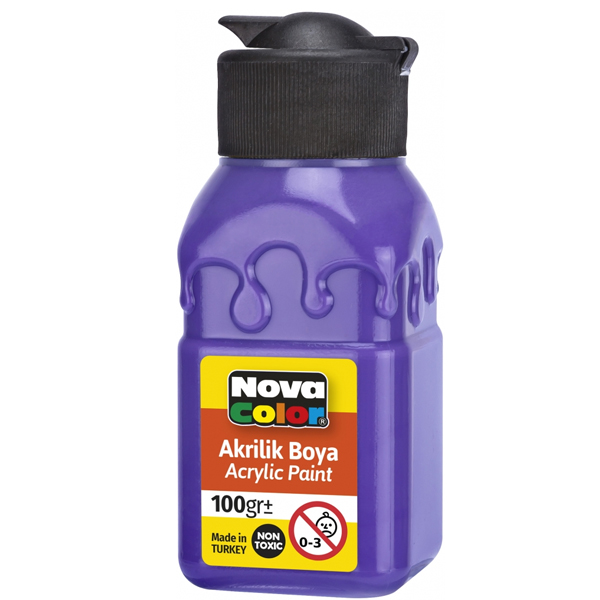 Nova Color Akrilik Boya Şişe 100 CC Mor Nc-2018
