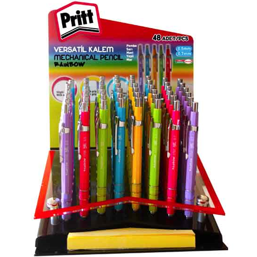 Pritt Versatil Kalem Rainbow 0.5-0.7 MM ( 48 Lı Stand )