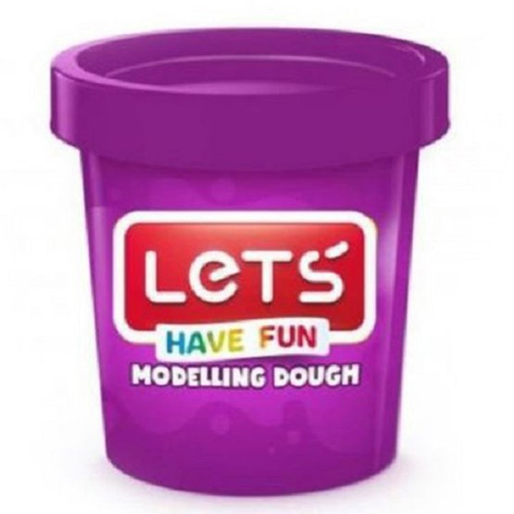Lets Oyun Hamuru Tek Renk 150 GR Fosforlu Mor L8340-18