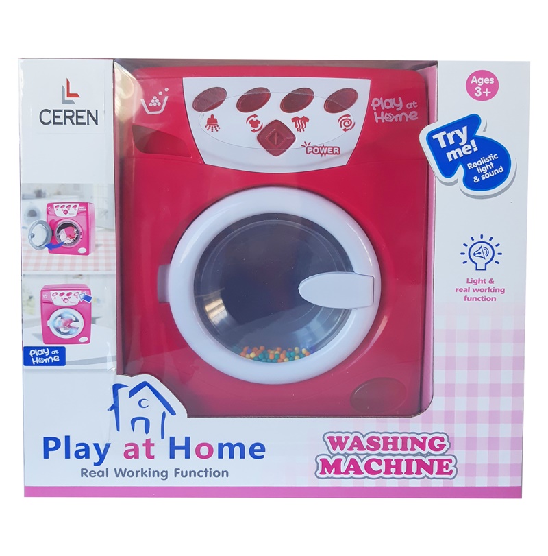 Ctoy Oyuncak Işıklı Pilli Ve Sesli Oyuncak Çamaşır Makinesi QF26132P