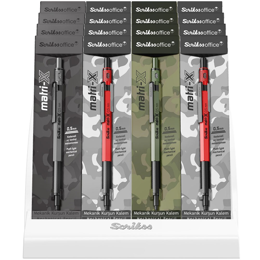 Scrikss Versatil Kalem Matri-x 0.5 MM 16 Lı Ambalaj
